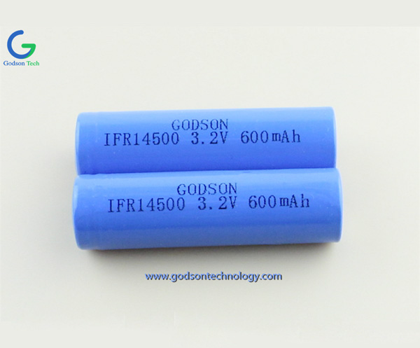 磷酸铁锂充电电池 IFR14500 3.2V 600mAh