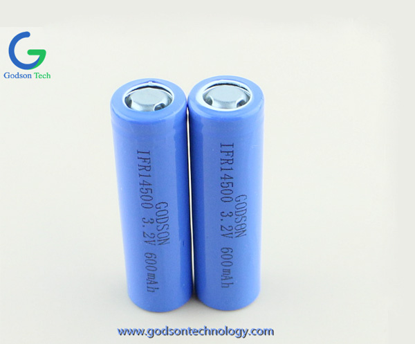 磷酸铁锂充电电池 IFR14500 3.2V 600mAh