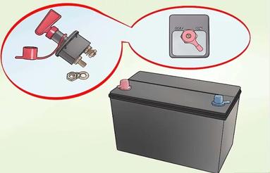 如何将汽车的紧急开关连接到电池